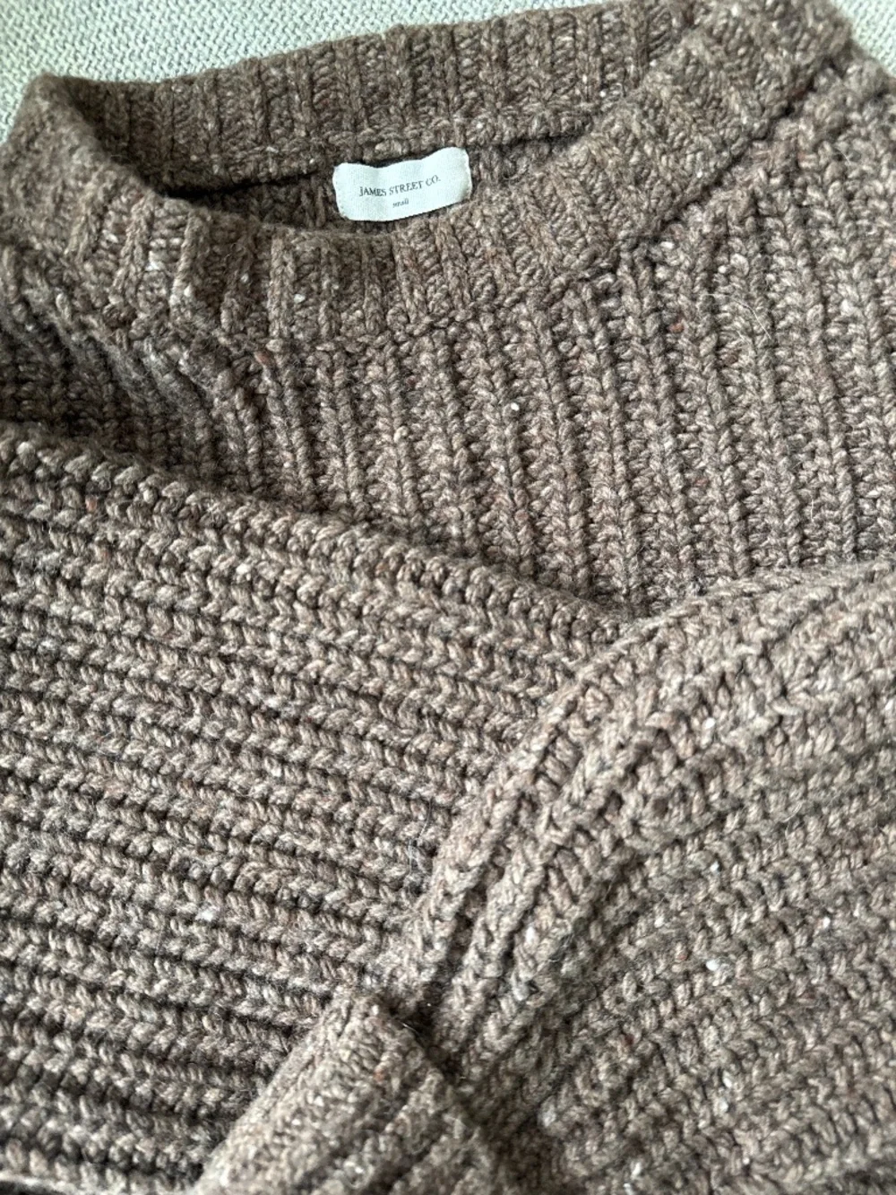 Cozy Brown Ribbed Knit Women’s Sweater - Picture 2 of 3